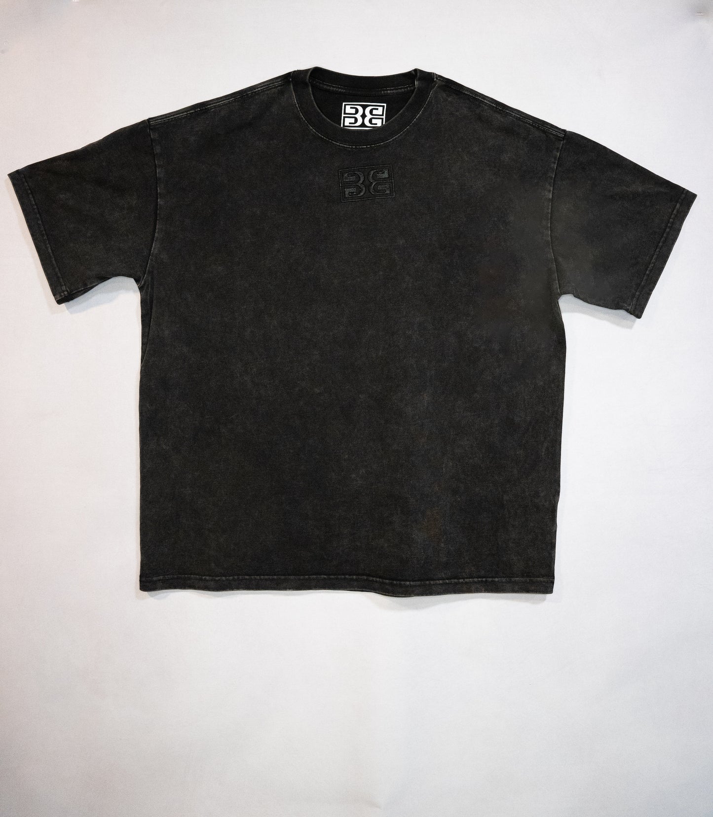 Heavy Acid Washed Been T-shirt - Black