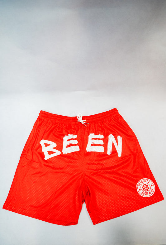 BEEN GYM SHORTS - RED